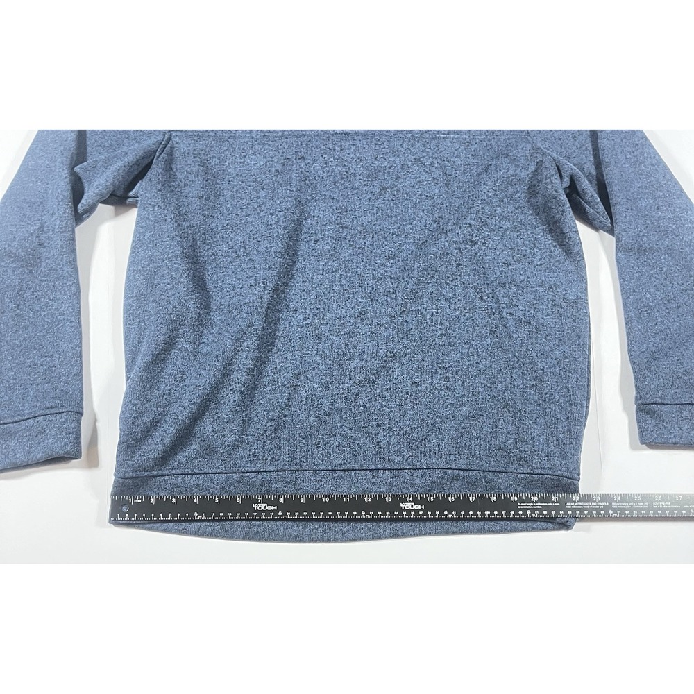 Eddie Bauer Radiator Fleece Mens Snap Mock Pullover XL 1/4 Button Blue Soft - Picture 9 of 12